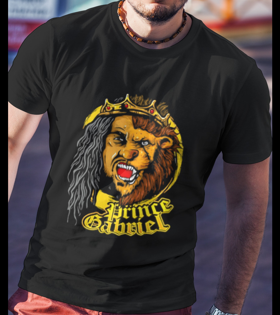 Prince Gabriel Regal Lion Face Crown Majesty T-Shirt