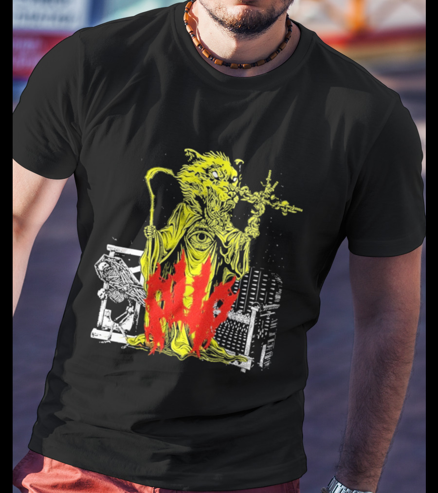 Pup Demon Prince Wizard Staff Fantasy T-Shirt
