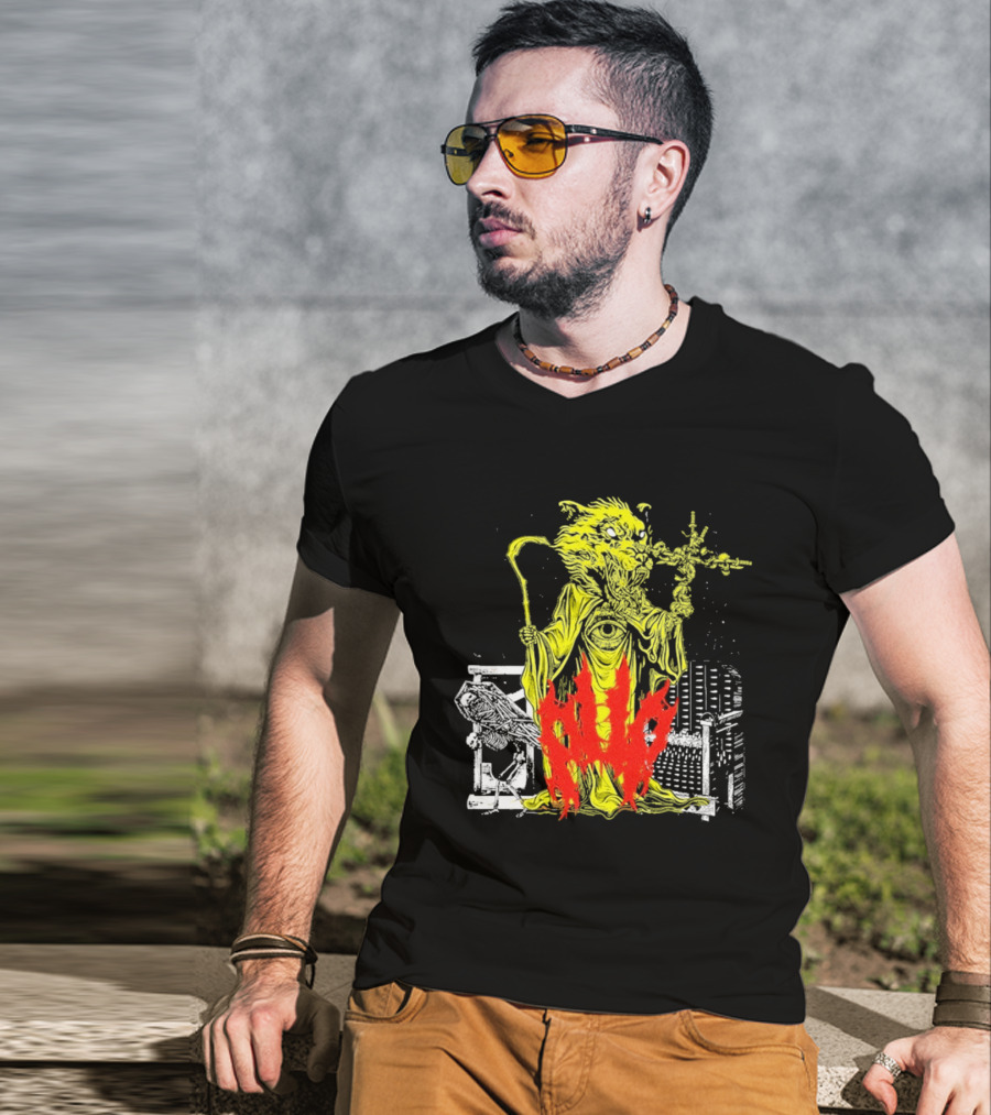 Pup Demon Prince Wizard Staff Fantasy T-Shirt
