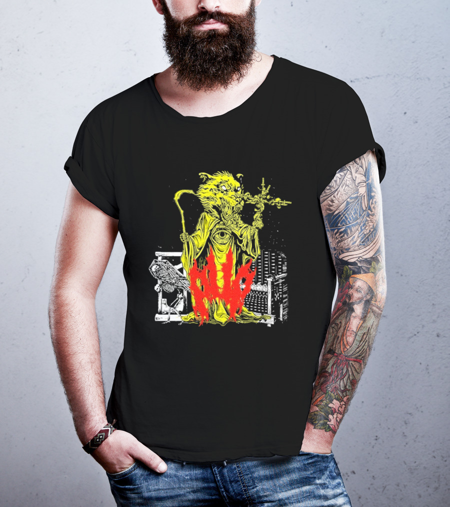 Pup Demon Prince Wizard Staff Fantasy T-Shirt