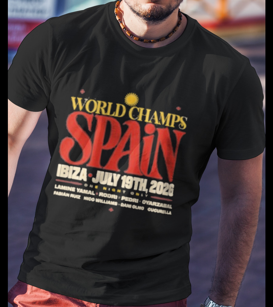Spain World Champs Ibiza July 19th 2026 One Night Only T-Shirt