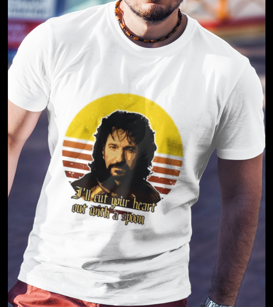 Alan Rickman I'll Cut Your Heart Out With A Spoon T-Shirt