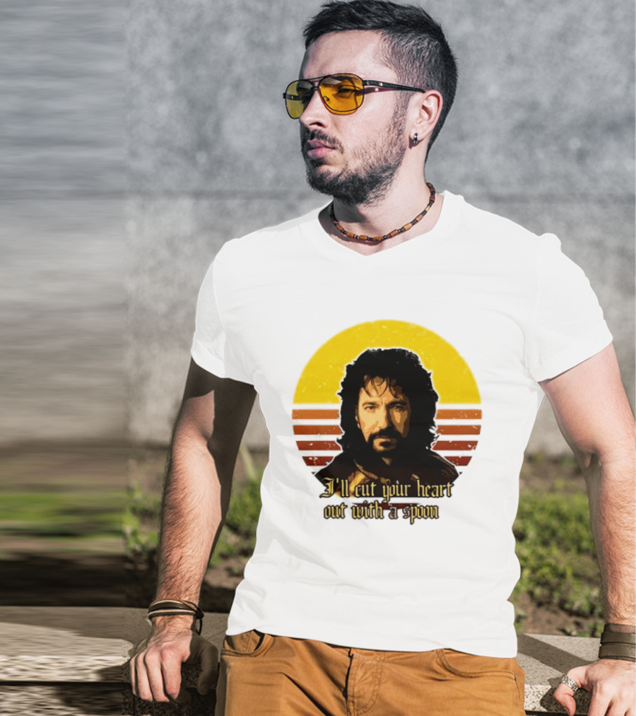 Alan Rickman I'll Cut Your Heart Out With A Spoon T-Shirt