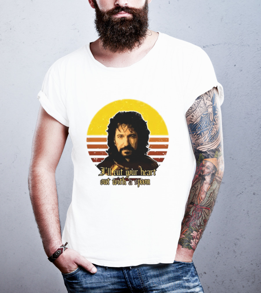 Alan Rickman I'll Cut Your Heart Out With A Spoon T-Shirt