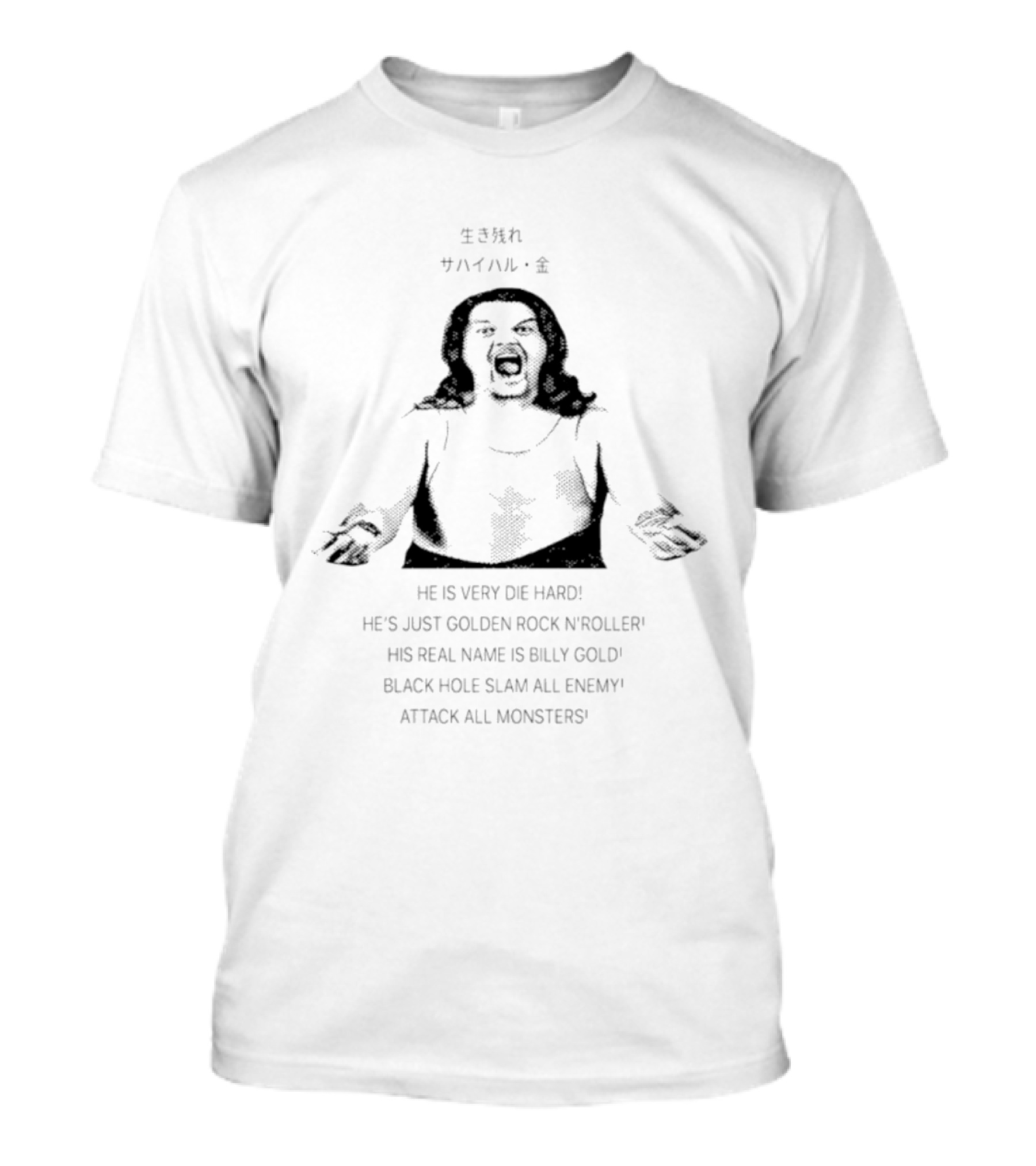 Billy Gold Survival Gold He Is Very Die Hard He's Just Golden Rock 'N' Roller T-Shirt