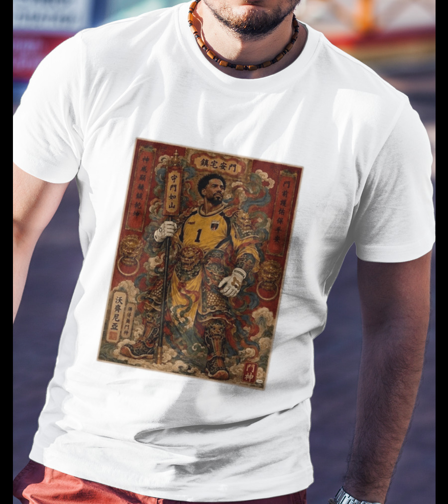 Cape Verde Goalkeeper Vozninha Door God Guardian T-Shirt