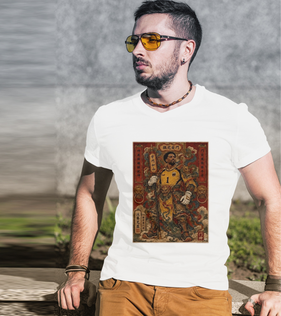 Cape Verde Goalkeeper Vozninha Door God Guardian T-Shirt