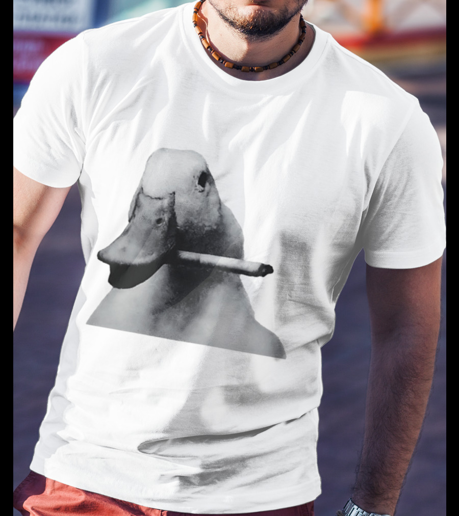 Duck With Cigarette Meme Smoking Duck Meme T-Shirt