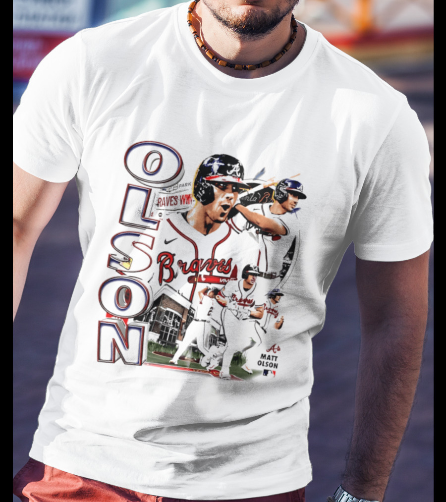 Matt Olson Braves 2026 MLB Collage Nike Swingman T-Shirt