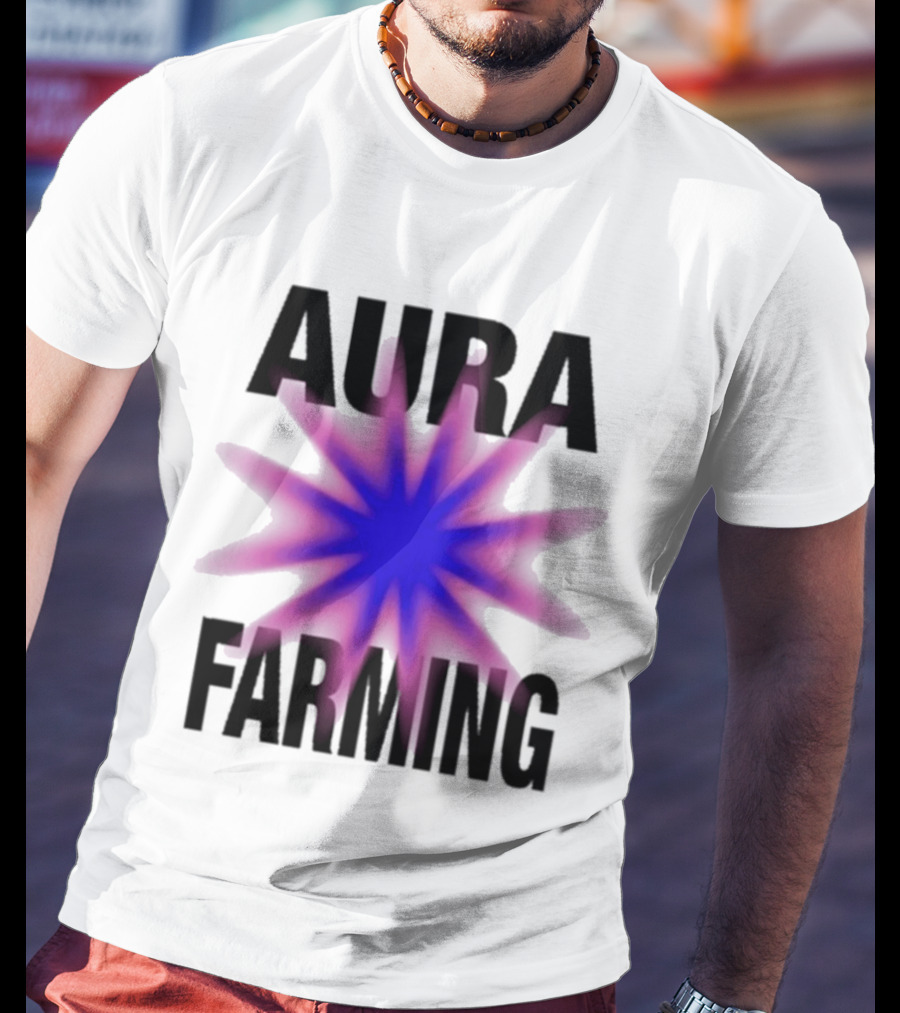 Farming Aura Starburst Energy Visual T-Shirt