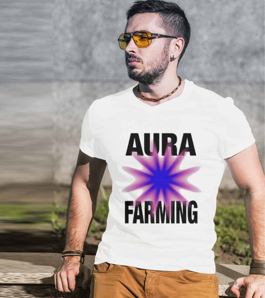 Farming Aura Starburst Energy Visual T-Shirt