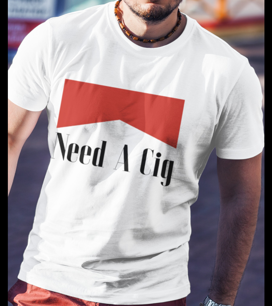 Need A Cig Marlboro Red Chevron T-Shirt