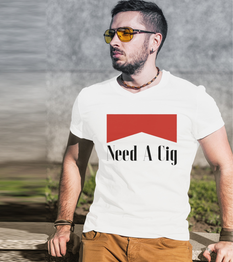 Need A Cig Marlboro Red Chevron T-Shirt