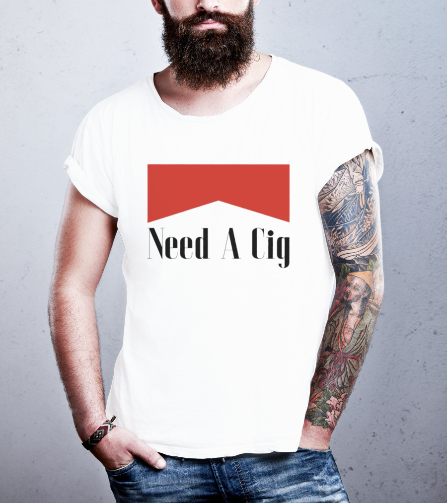 Need A Cig Marlboro Red Chevron T-Shirt
