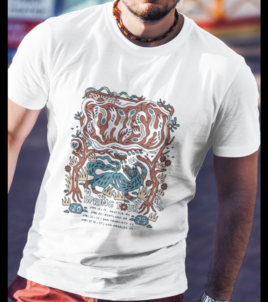 Phish Deep Woods Spring Tour 2025 Iowa California Oregon San Francisco Los Angeles T-Shirt