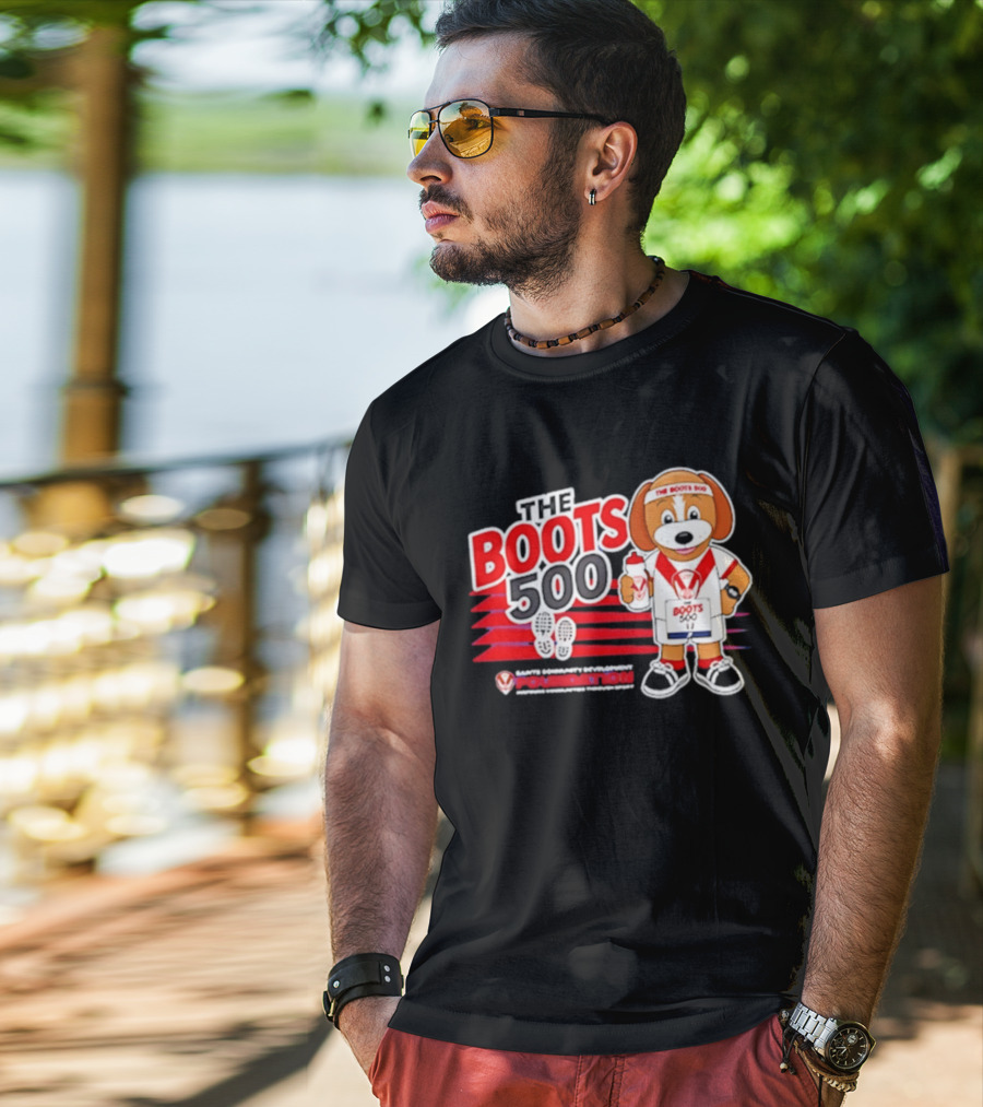 The Boots 500 Saints Community Development Foundation Adventures T-Shirt
