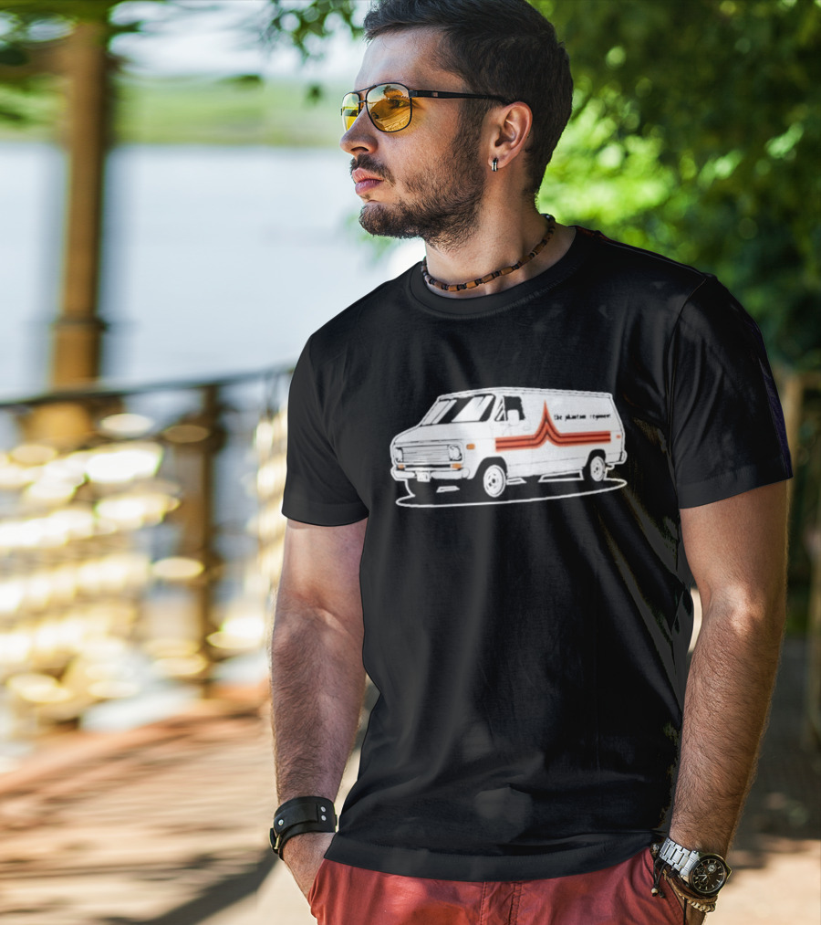The Phantom Regiment Van Vintage White And Orange T-Shirt