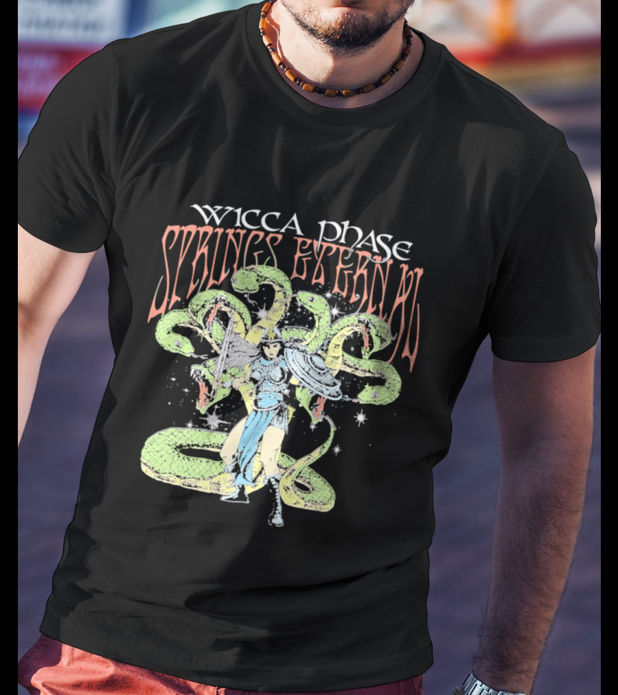 Wicca Phase Springs Eternal Mystic Protector Serpent Warrior T-Shirt