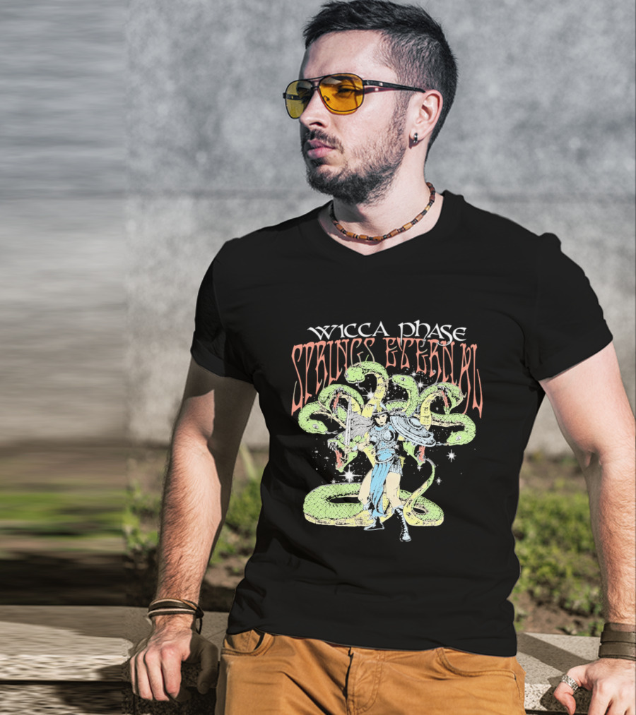 Wicca Phase Springs Eternal Mystic Protector Serpent Warrior T-Shirt