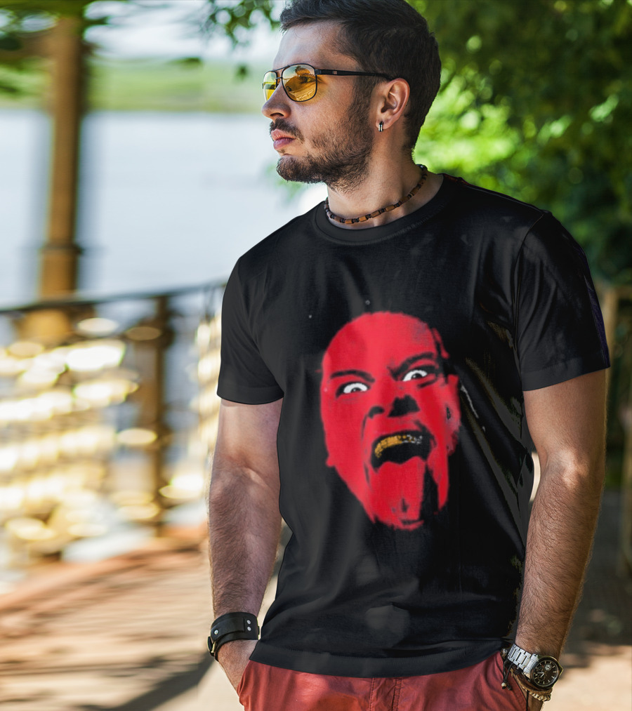 Zilla Fatu Distressed Wrestling Face T-Shirt