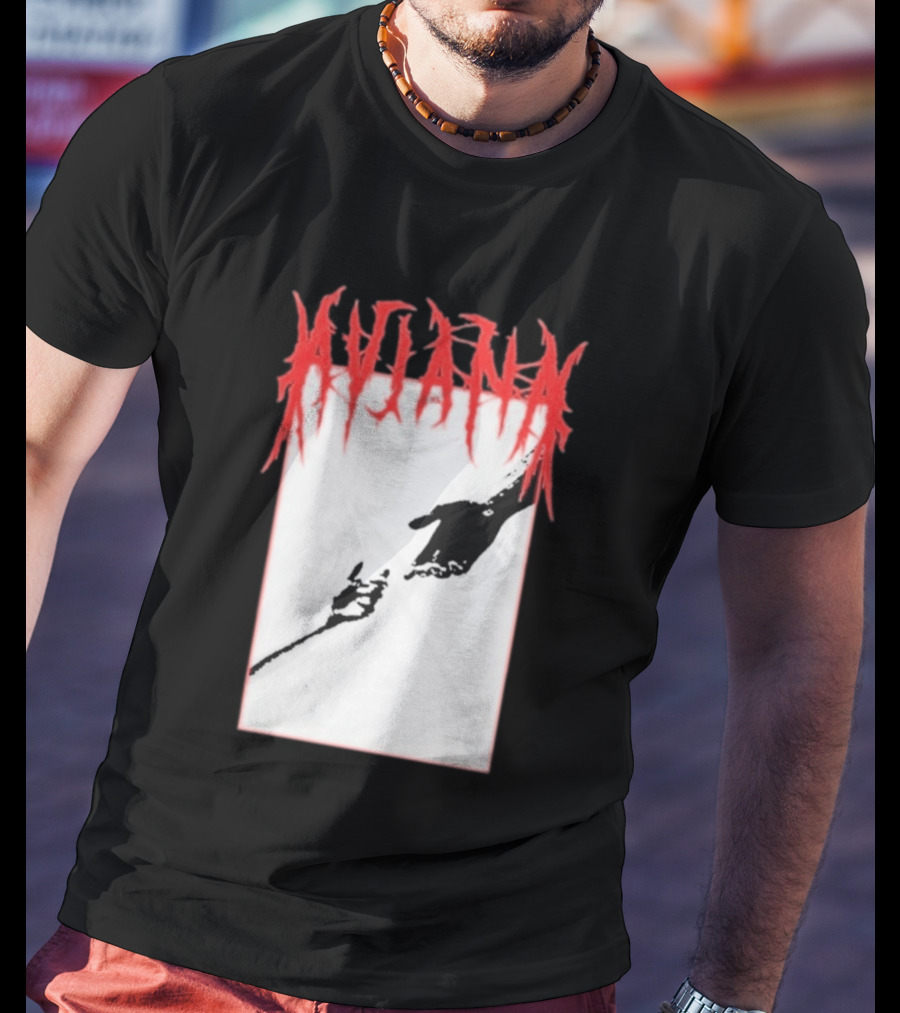 Aviana Death Corporation Hands Graphic Black And Red T-Shirt