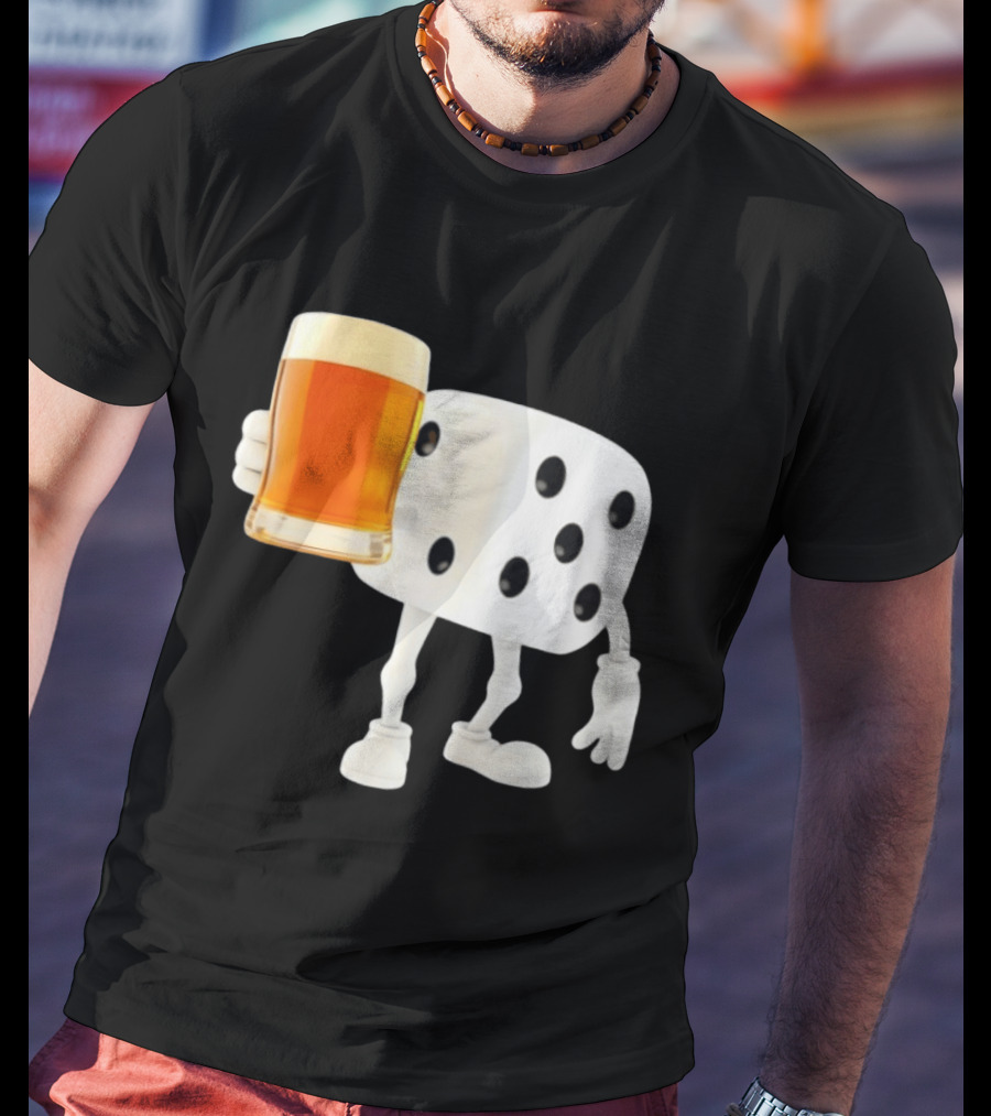 Dice Holding Beer Meme T-Shirt