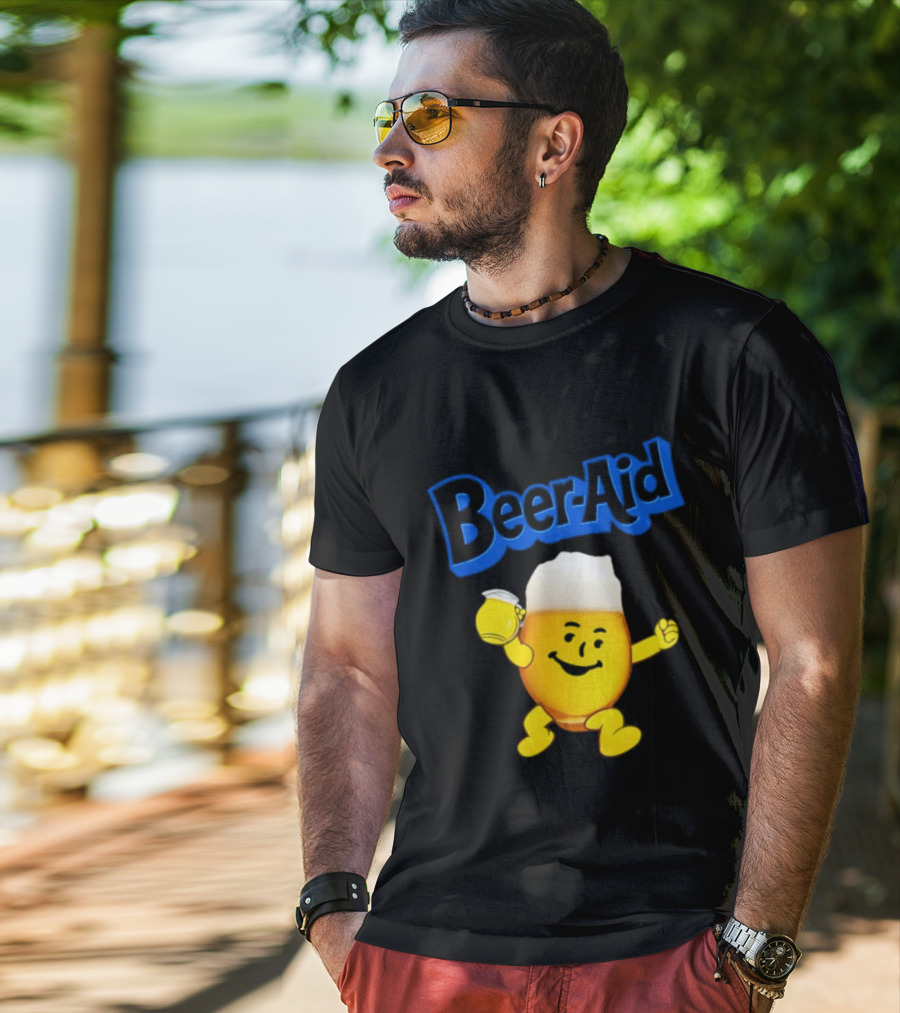 Beer Aid Kool Aid Beer Alcohol Party Humor T-Shirt