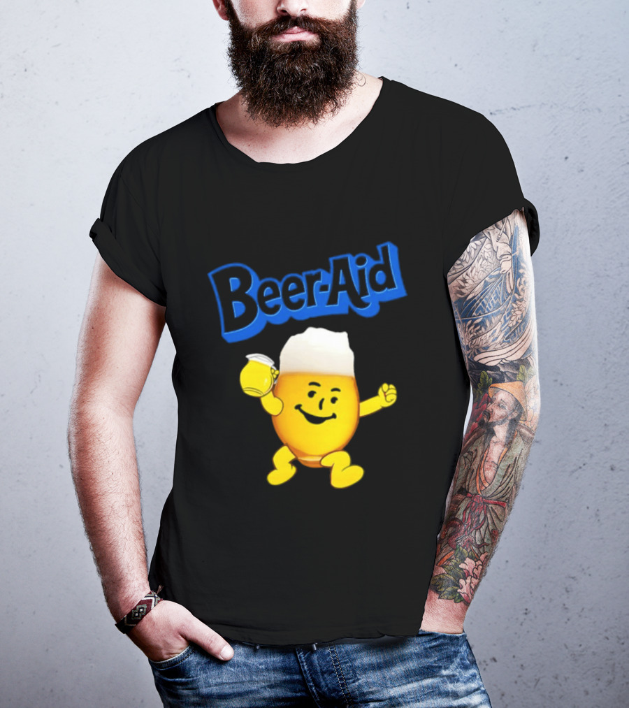 Beer Aid Kool Aid Beer Alcohol Party Humor T-Shirt