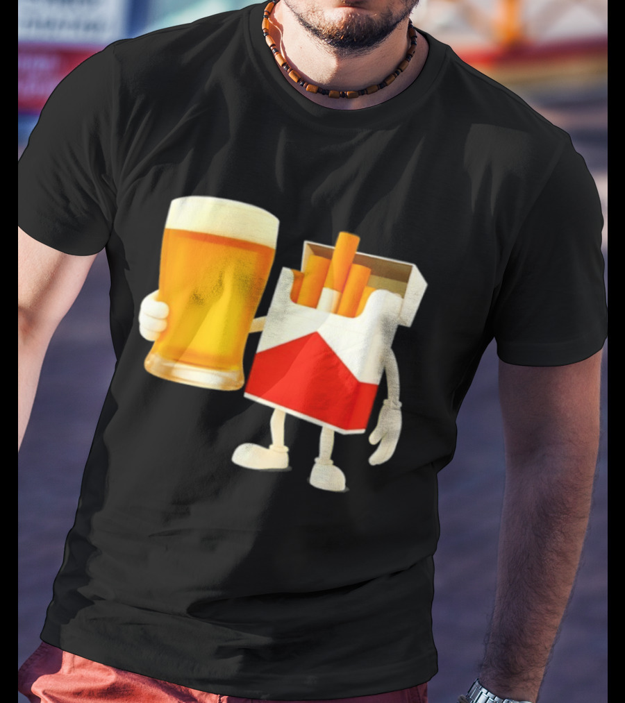 Beer And Marlboro Cigarettes Friendship Meme T-Shirt