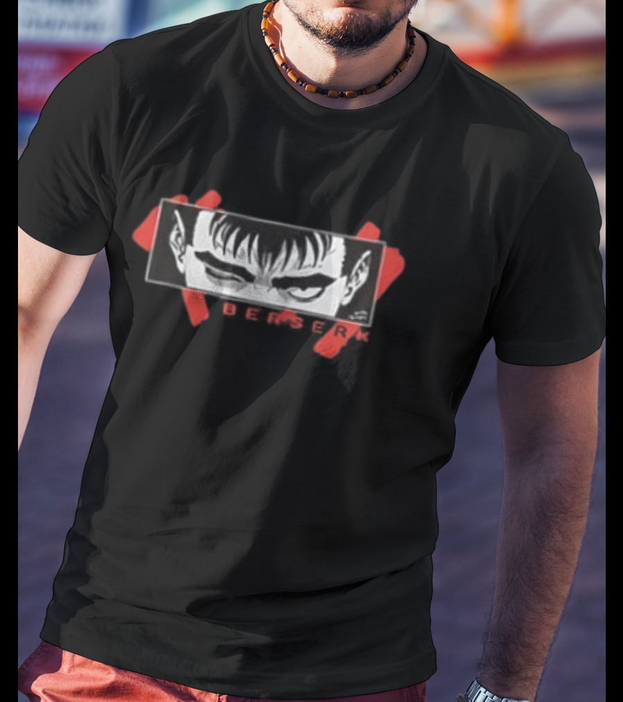 Berserk Manga 2026 Collage Guts Iconic Glare Two Sided T-Shirt