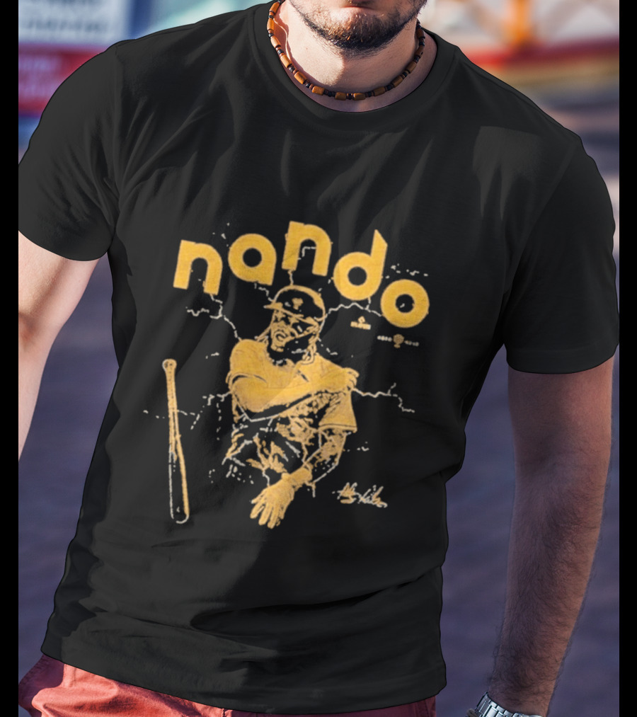 Nando Fernando Tatís Jr. San Diego Padres Baseball Player With Bat T-Shirt