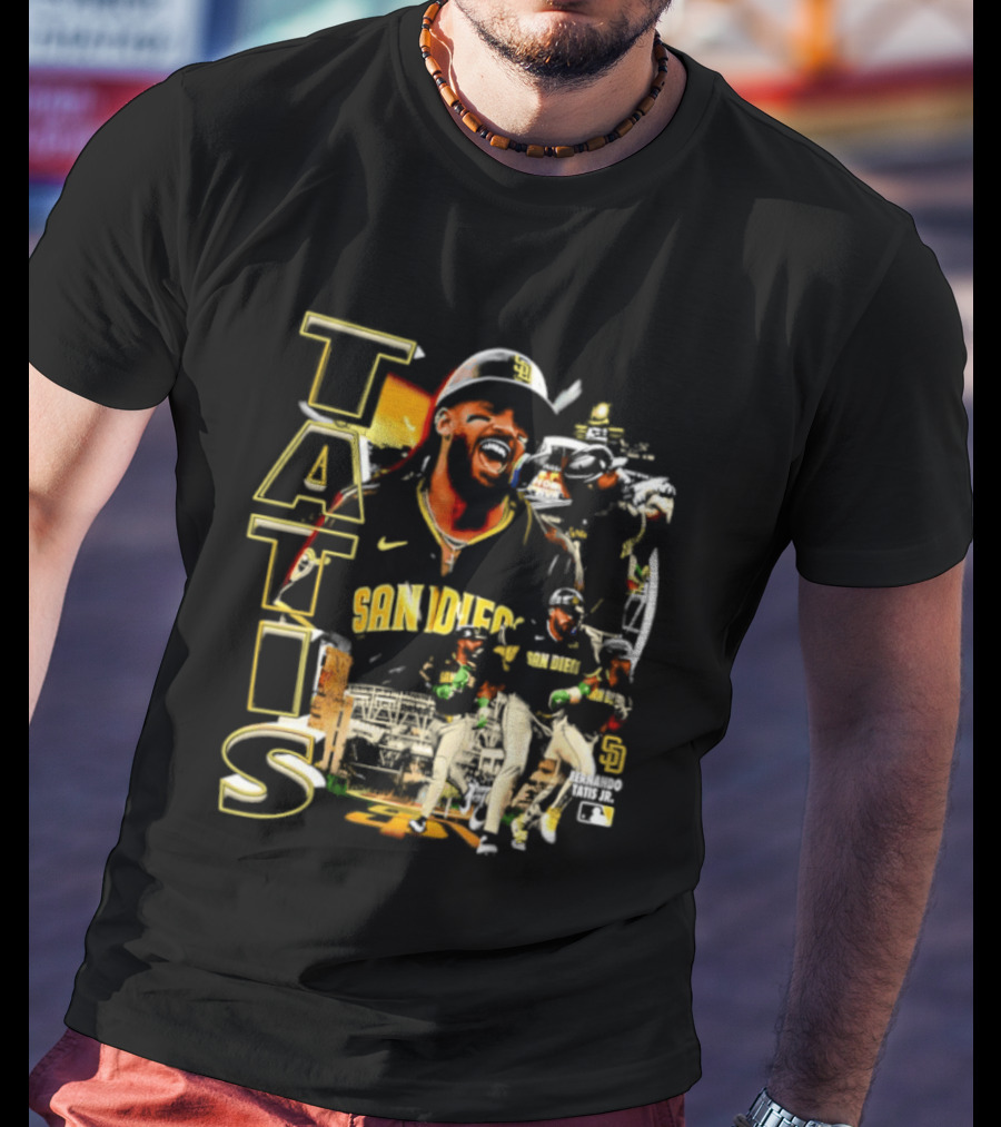 San Diego Padres Tatis Jr. 2026 MLB Collage T-Shirt