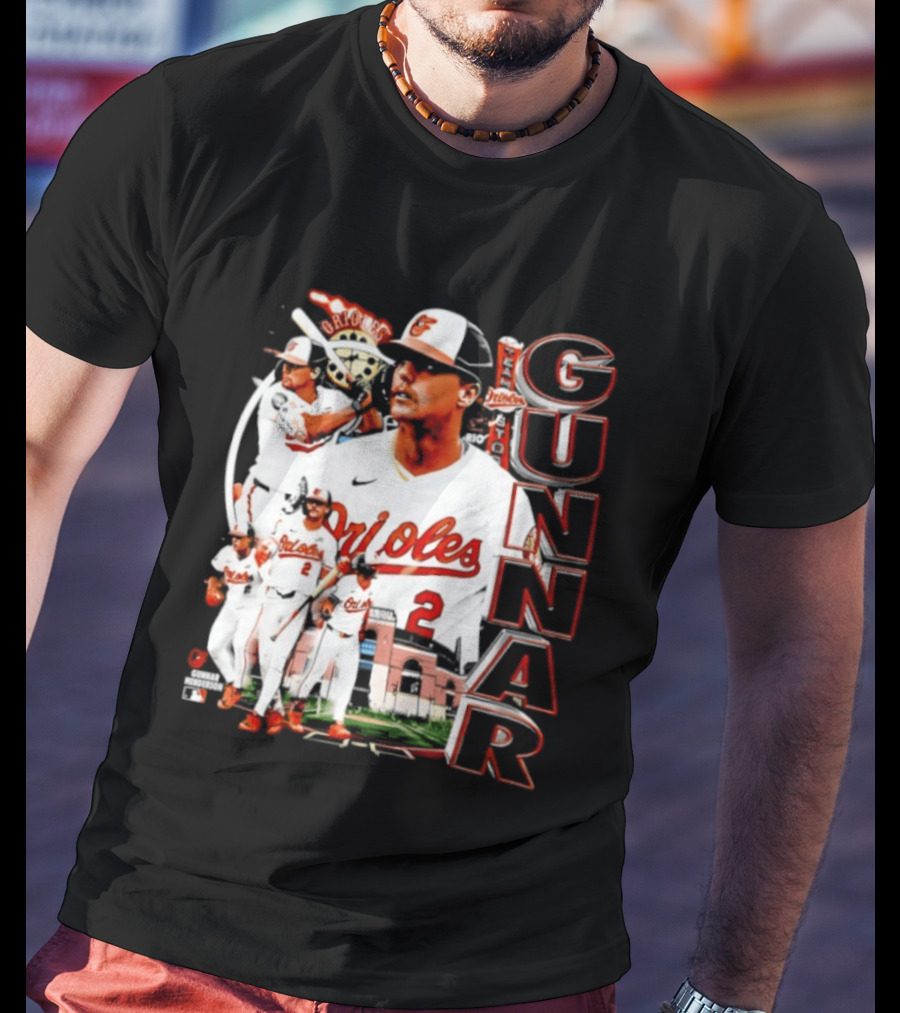 Gunnar Henderson Baltimore Orioles MLB 2026 Collage T-Shirt