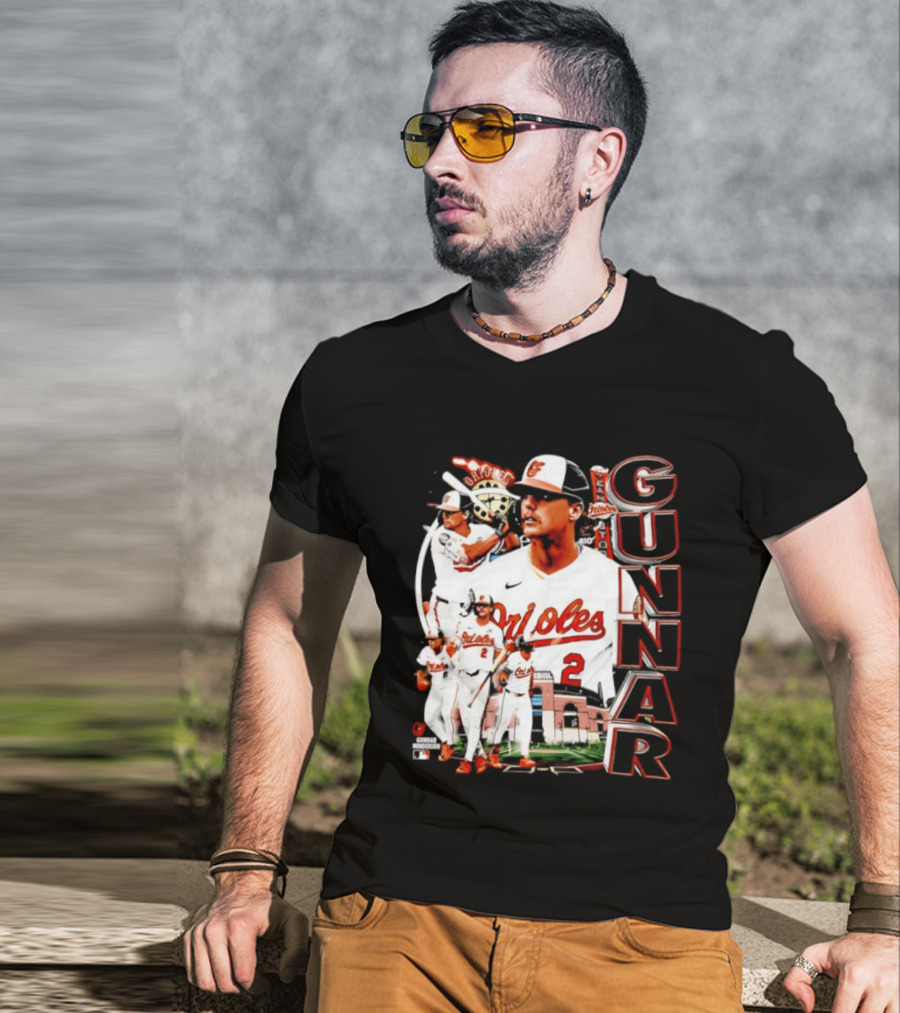 Gunnar Henderson Baltimore Orioles MLB 2026 Collage T-Shirt