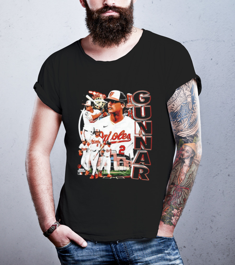 Gunnar Henderson Baltimore Orioles MLB 2026 Collage T-Shirt
