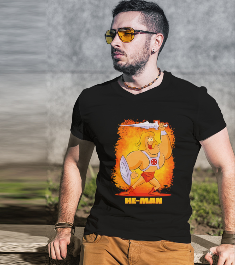 He Man Power Sword Masters Of The Universe Retro 80s T-Shirt