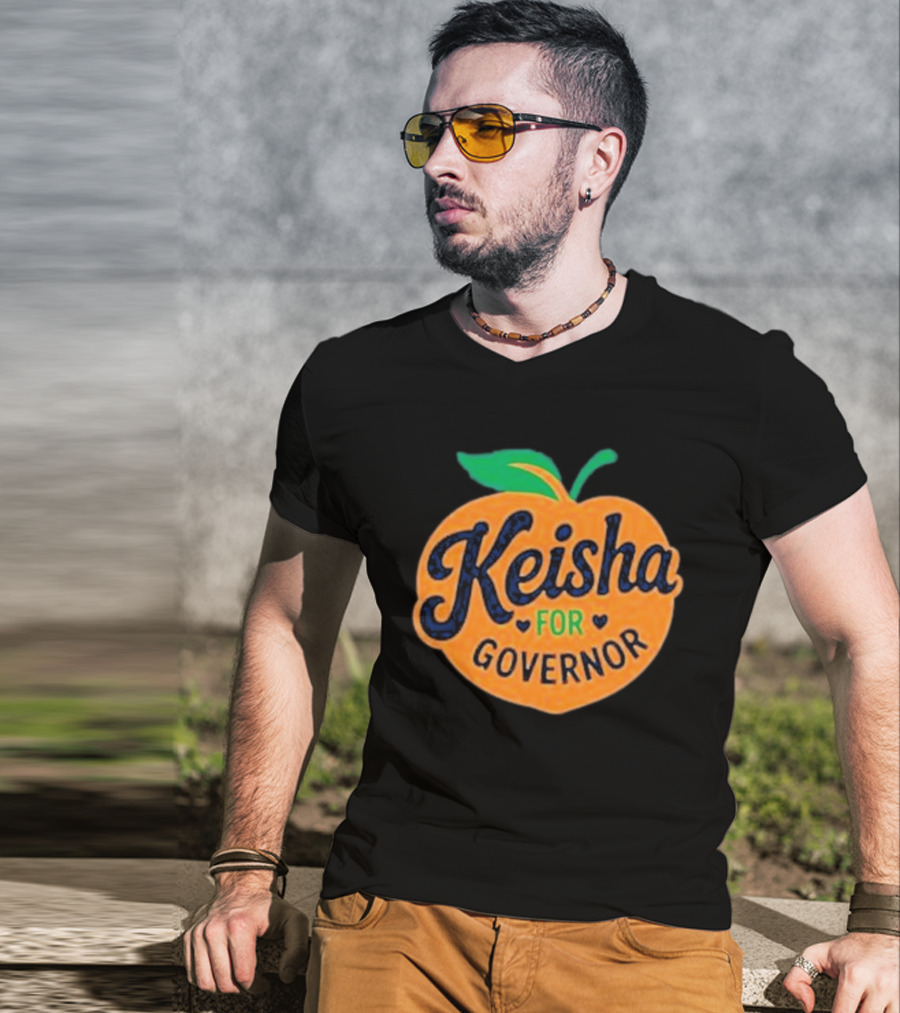 Keisha For Governor Peach T-Shirt