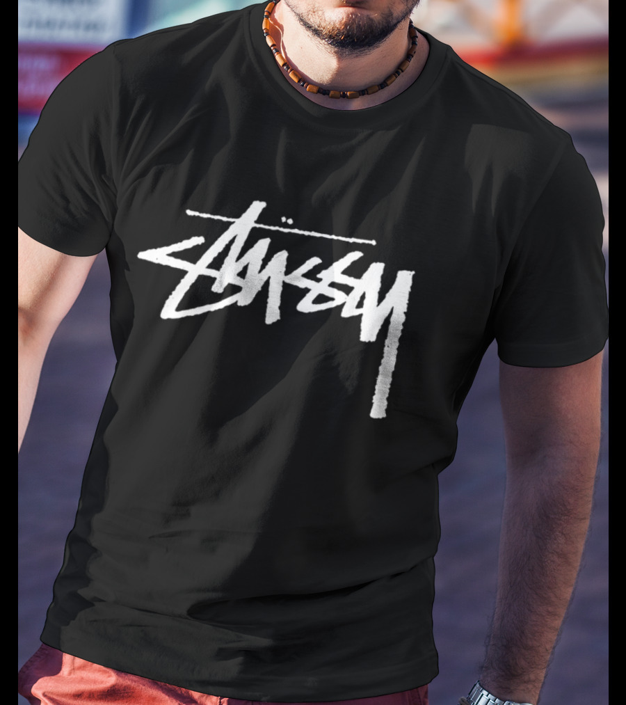 Stussy Yin Yang Pigment Dyed Retro Style Streetwear T-Shirt
