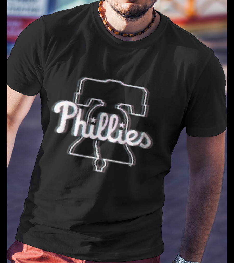 Philadelphia Phillies Bell Glitch T-Shirt