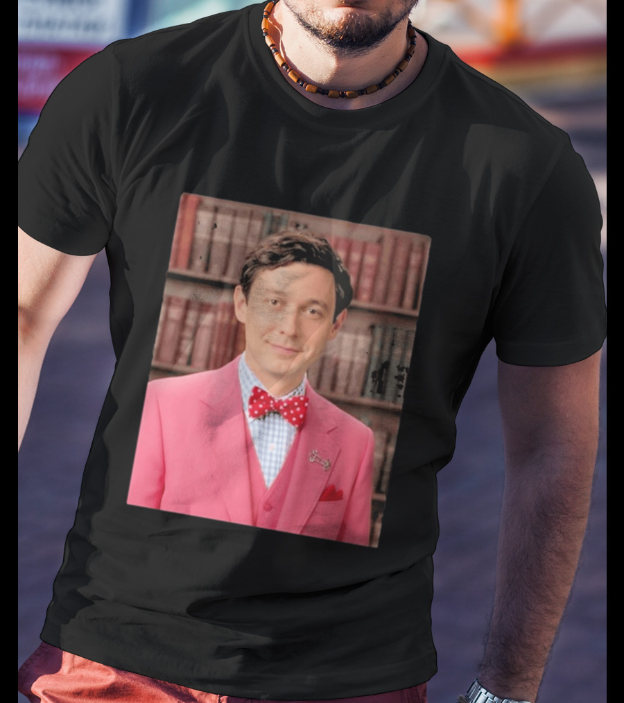 Pinky Herman Jon Ossoff Bow Tie Suit T-Shirt