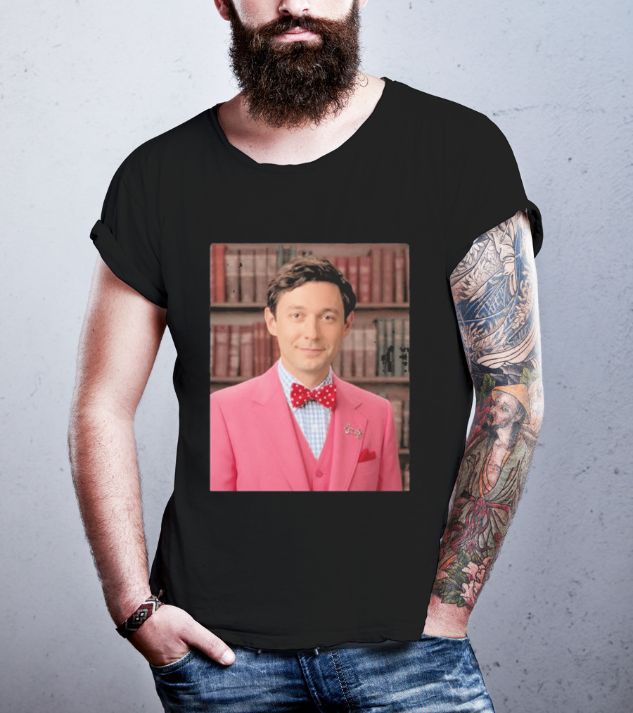 Pinky Herman Jon Ossoff Bow Tie Suit T-Shirt