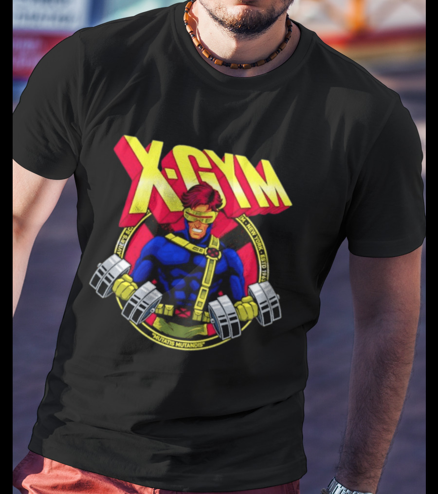 X Gym Cyclops Xavier's School New York Mutatis Mutandis Estd 1963 T-Shirt