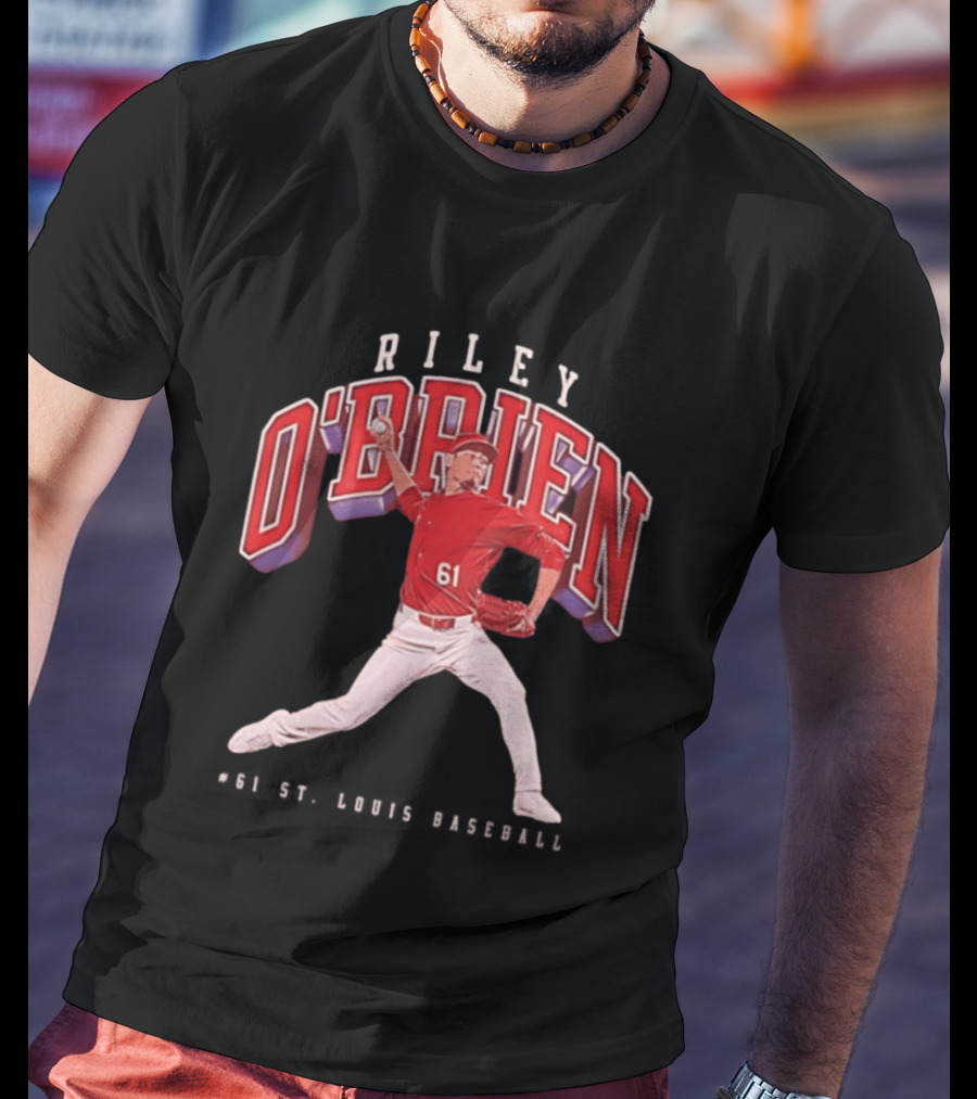 Riley O'Brien 61 Baseball 2026 St. Louis Collegiate T-Shirt
