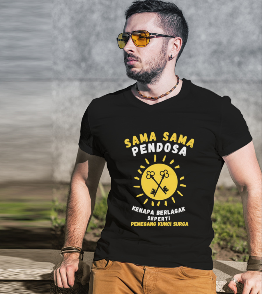 Sama Sama Pendosa Kenapa Berlagak Seperti Pemegang Kunci Surga Key Symbol Yellow T-Shirt