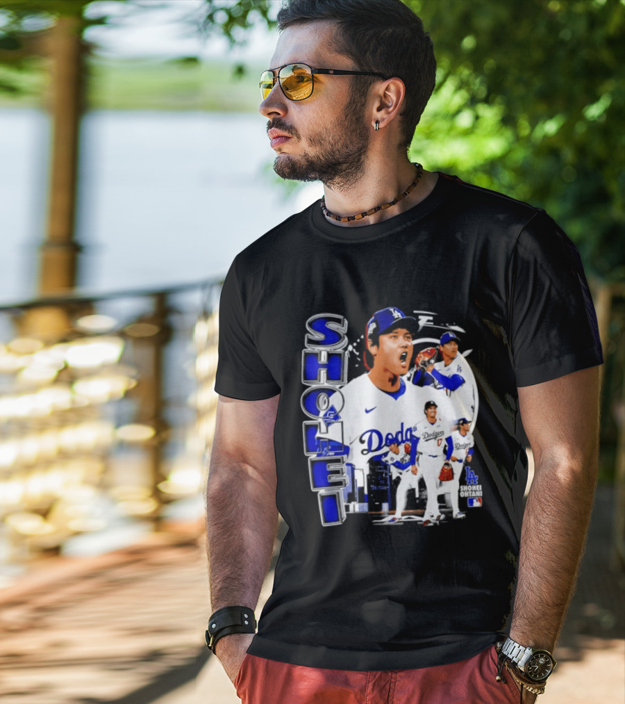 Shohei Ohtani Los Angeles Dodgers MLB 2026 Dodgers Collage T-Shirt