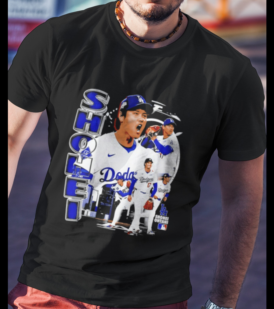 Shohei Ohtani Los Angeles Dodgers MLB 2026 Dodgers Collage T-Shirt