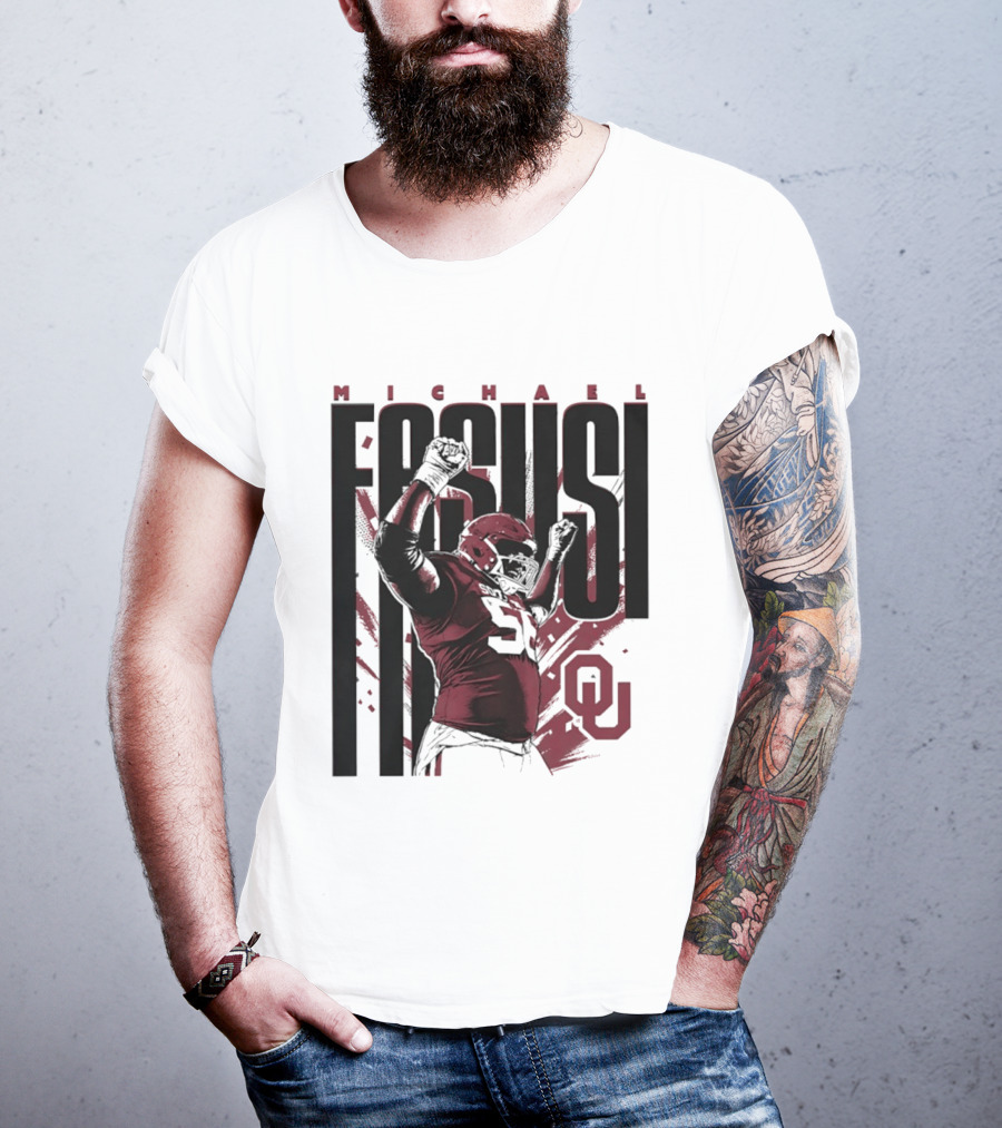 Michael Fasusi Oklahoma Sooners Football NCAA Player OU T-Shirt