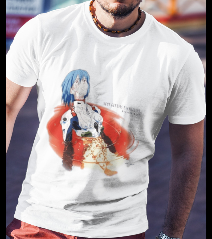 Rei Ayanami Neon Genesis Evangelion Genesis 0 12 Plugsuit Floating Red Liquid Scene T-Shirt