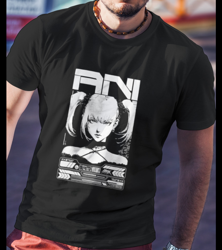 EN MANGA Anime Girl Cyberpunk Aesthetic Techwear T-Shirt