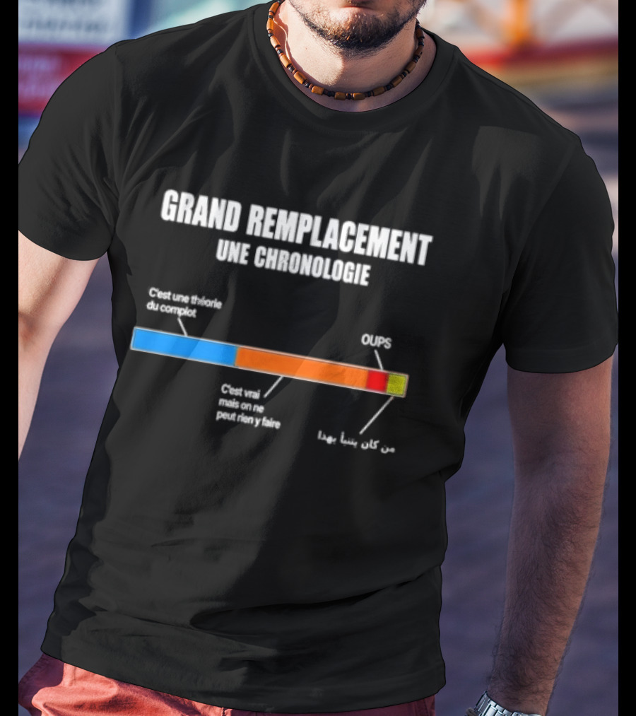 Grand Remplacement Une Chronologie Climat Grande Guerre Problème T-Shirt